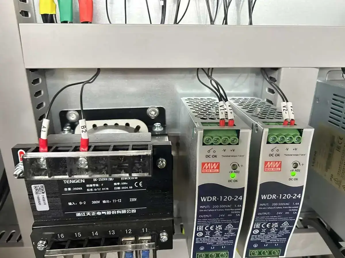 Electrical Control Cabinet for Gabion Machine – PLC Automation System Customization