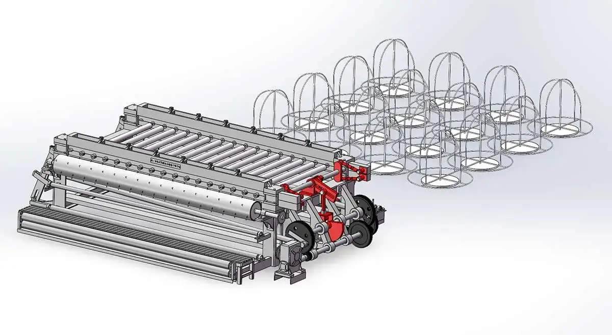 CAD Model of Gabion Machine for OEM Customization and Private Label Manufacturing