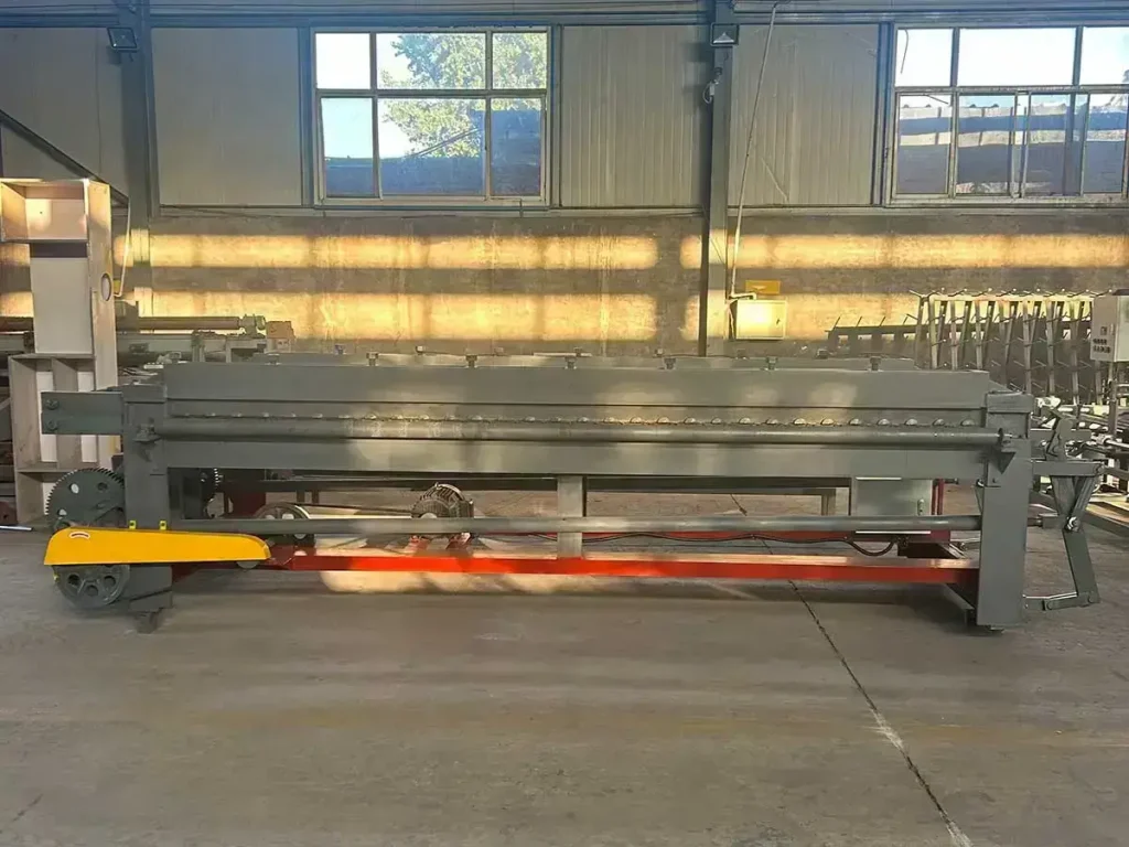 Main drawing of CNC Horizontal Gabion Making Machine